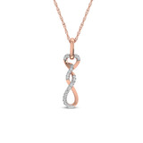 Photo of Carla 1/10 CT. T.W. Pendant 14K Rose Gold [CP1521R]