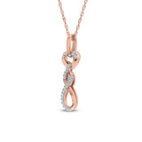 Photo of Carla 1/10 CT. T.W. Pendant 14K Rose Gold [CP1521R]