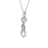 Photo of Carla 1/10 CT. T.W. Pendant 14K White Gold [CP1521W]