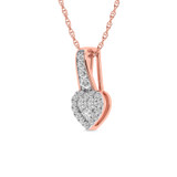 Photo of Noble 1/4 Carat T.W. Pendant 10K Rose Gold [CP1522R]