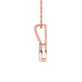 Photo of Noble 1/4 Carat T.W. Pendant 10K Rose Gold [CP1522R]