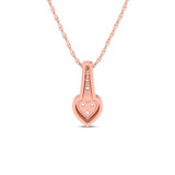 Photo of Noble 1/4 CT. T.W. Pendant 14K Rose Gold [CP1522R]