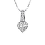 Photo of Noble 1/4 CT. T.W. Pendant 10K White Gold [CP1522W]
