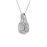 Photo of Fortune 7/8 CT. T.W. Pendant 10K White Gold [CP1524W]