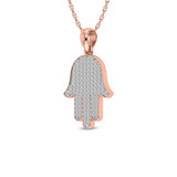 Photo of Ines 1/2 CT. T.W. Pendant 10K Rose Gold [CP1525R]