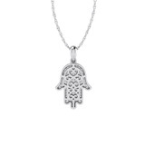 Photo of Ines 1/2 CT. T.W. Pendant 10K White Gold [CP1525W]