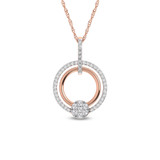 Photo of Wilson 3/8 Carat T.W. Pendant 14K Rose Gold [CP1526R]