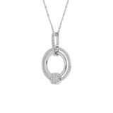 Photo of Wilson 3/8 CT. T.W. Pendant 10K White Gold [CP1526W]