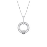 Photo of Wilson 3/8 CT. T.W. Pendant 10K White Gold [CP1526W]