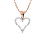 Photo of Josef 1/4 Carat T.W. Pendant 14K Rose Gold [CP1528R]