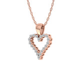 Photo of Josef 1/4 Carat T.W. Pendant 14K Rose Gold [CP1528R]