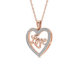 Photo of Olive 1/6 Carat T.W. Pendant 10K Rose Gold [CP1529R]