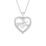 Photo of Olive 1/6 CT. T.W. Pendant 10K White Gold [CP1529W]