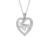 Photo of Olive 1/6 Carat T.W. Pendant 14K White Gold [CP1529W]