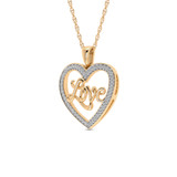 Photo of Olive 1/6 Carat T.W. Pendant 10K Yellow Gold [CP1529Y]