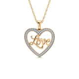 Photo of Olive 1/6 Carat T.W. Pendant 14K Yellow Gold [CP1529Y]