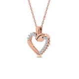 Photo of Merlin 1/10 Carat T.W. Pendant 14K Rose Gold [CP1530R]