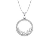 Photo of Augustin 1/2 Carat T.W. Pendant 14K White Gold [CP1531W]