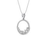 Photo of Augustin 1/2 Carat T.W. Pendant 14K White Gold [CP1531W]