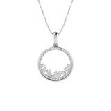 Photo of Augustin 1/2 Carat T.W. Pendant 14K White Gold [CP1531W]