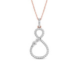Photo of Jacques 1/3 CT. T.W. Pendant 14K Rose Gold [CP1532R]
