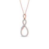 Photo of Jacques 1/3 CT. T.W. Pendant 14K Rose Gold [CP1532R]