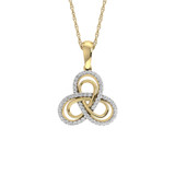 Photo of Francine 1/4 CT. T.W. Pendant 14K Yellow Gold [CP1534Y]