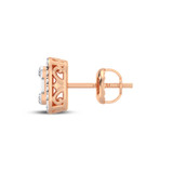 Photo of Enoch 1/2 Carat T.W. Diamond Earring 10K Rose Gold [CE1215R]