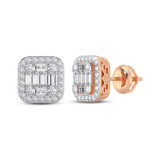 Photo of Enoch 1/2 Carat T.W. Diamond Earring 14K Rose Gold [CE1215R]