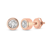 Photo of Brigitte 1/4 CT. T.W. Diamond Earring 14K Rose Gold [SE1614R-R023]