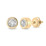 Photo of Brigitte 1/4 Carat T.W. Diamond Earring 10K Yellow Gold [SE1614Y-R023]