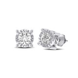 Photo of Abana 1 CT. T.W. Diamond Earring 14K White Gold [SE1618W-R095]