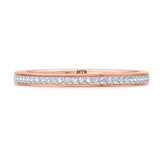 Photo of Arman 2 1/4 CT. T.W. Morganite and Diamond Matching Bridal Ring Set 14K Rose Gold [BT264RL]