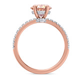 Photo of Zorya 2 1/2 Carat T.W. Morganite and Diamond Matching Bridal Ring Set 14K Rose Gold [BT266RE-C000]