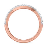 Photo of Arden 1 2/3 Carat T.W. Morganite and Diamond Matching Bridal Ring Set 14K Rose Gold [BT268RL]