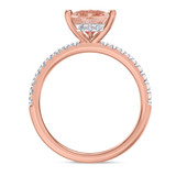 Photo of Bassey 1 1/5 Carat T.W. Morganite and Diamond Matching Bridal Ring Set 14K Rose Gold [BT269RE-C000]