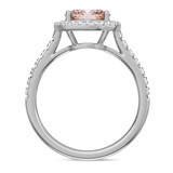 Photo of Sloane 1 2/3 CT. T.W. Morganite and Diamond Matching Bridal Ring Set 10K White Gold [BT272WE-C000]