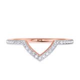 Photo of Amber 1/7 ct tw. Diamond Ladies Band 10K Rose Gold [BT260RL]