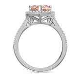 Photo of Amber 2 1/3 Carat T.W. Morganite and diamond Engagement Ring 10K White Gold [BT260WE-C000]