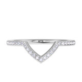 Photo of Amber 1/7 ct tw. Diamond Ladies Band 14K White Gold [BT260WL]