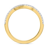 Photo of Amber 3 1/5 CT. T.W. Morganite and Diamond Trio Matching Wedding Ring Set 10K Yellow Gold [BT260YL]