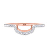 Photo of Iris 3 1/5 CT. T.W. Morganite and Diamond Trio Matching Wedding Ring Set 14K Rose Gold [BT261RL]