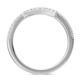 Photo of Iris 3 1/5 Carat T.W. Morganite and Diamond Trio Matching Wedding Ring Set 10K White Gold [BT261WL]