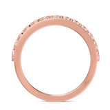 Photo of Pembe 1 7/8 CT. T.W. Morganite and Diamond Trio Matching Wedding Ring Set 10K Rose Gold [BT263RM]