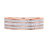 Photo of Arman 2/3 ct tw. Diamond Mens Band 10K Rose Gold [BT264RM]