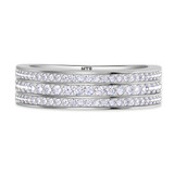 Photo of Armani 2/3 ct tw. Mens Diamond Wedding Band 14K White Gold [BT264WM]