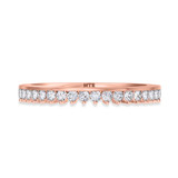 Photo of Bria 2 7/8 CT. T.W. Morganite and Diamond Trio Matching Wedding Ring Set 10K Rose Gold [BT265RL]