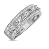 Photo of Bria 3/4 ct tw. Diamond Mens Band 14K White Gold [BT265WM]