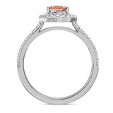 Photo of Sutton 2 1/2 Carat T.W. Morganite and Diamond Trio Matching Wedding Ring Set 10K White Gold [BT267WE-C000]