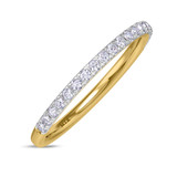 Photo of Bassey 1 3/4 Carat T.W. Morganite and Diamond Trio Matching Wedding Ring Set 10K Yellow Gold [BT269YL]